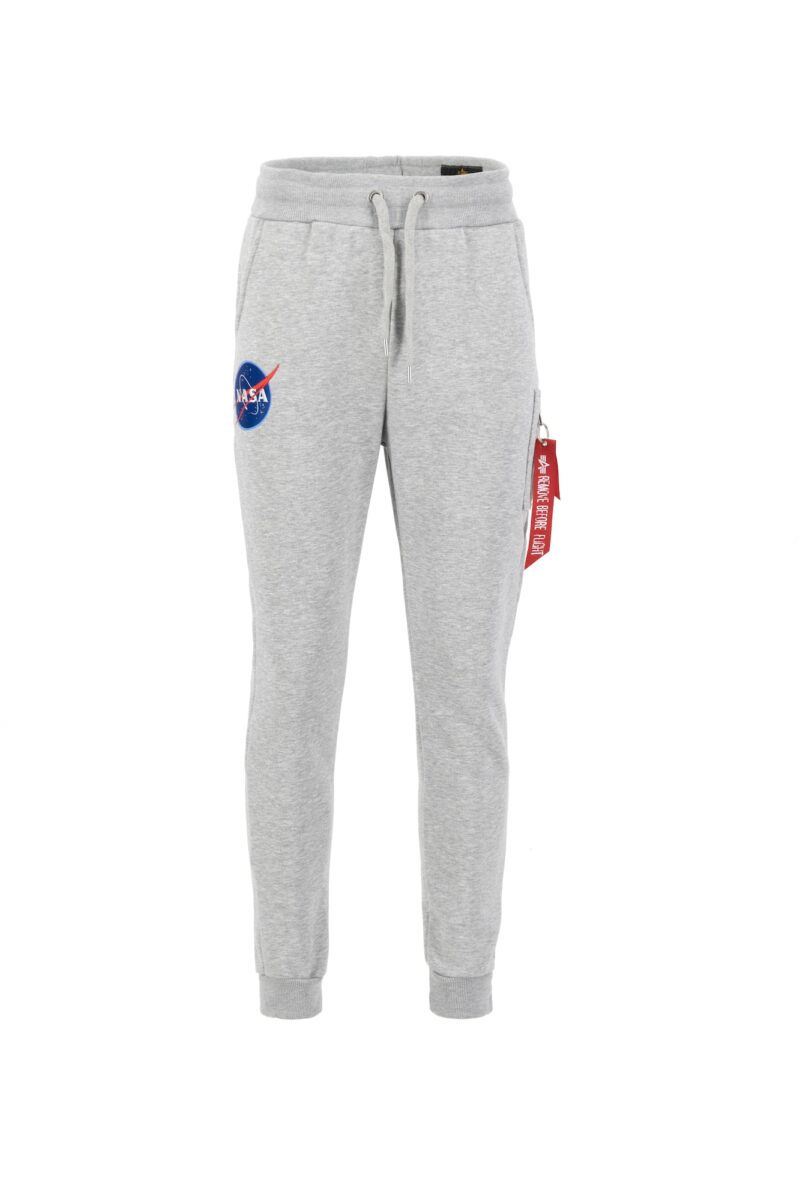 ALPHA INDUSTRIES Pantaloni 'NASA'  albastru închis / gri amestecat / roșu