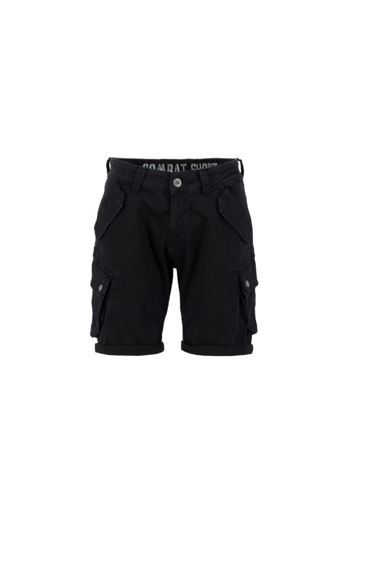 ALPHA INDUSTRIES Pantaloni cu buzunare 'Combat'  negru / alb