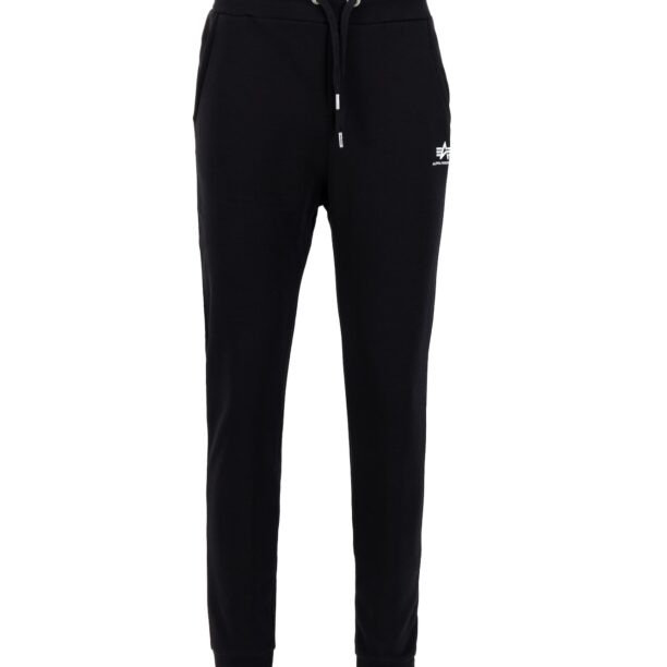 ALPHA INDUSTRIES Pantaloni  negru / alb