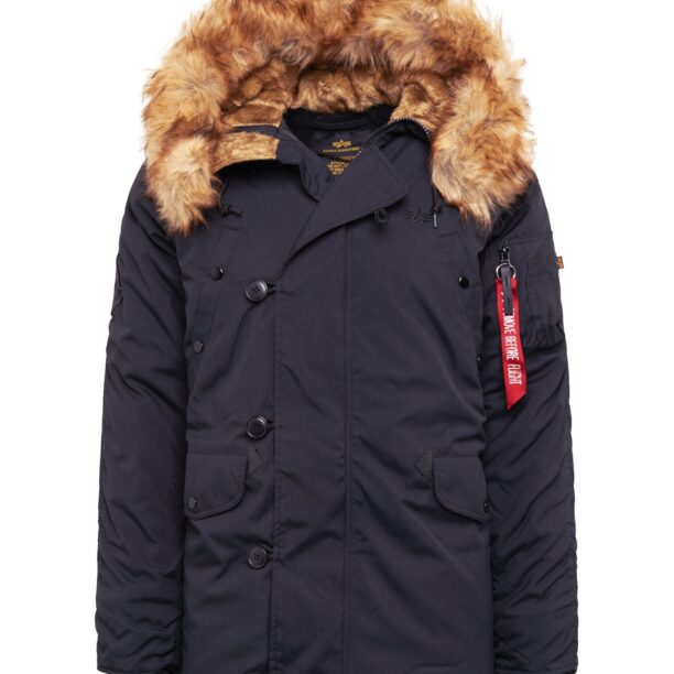 ALPHA INDUSTRIES Parka de iarnă 'Explorer'  maro amestecat / negru