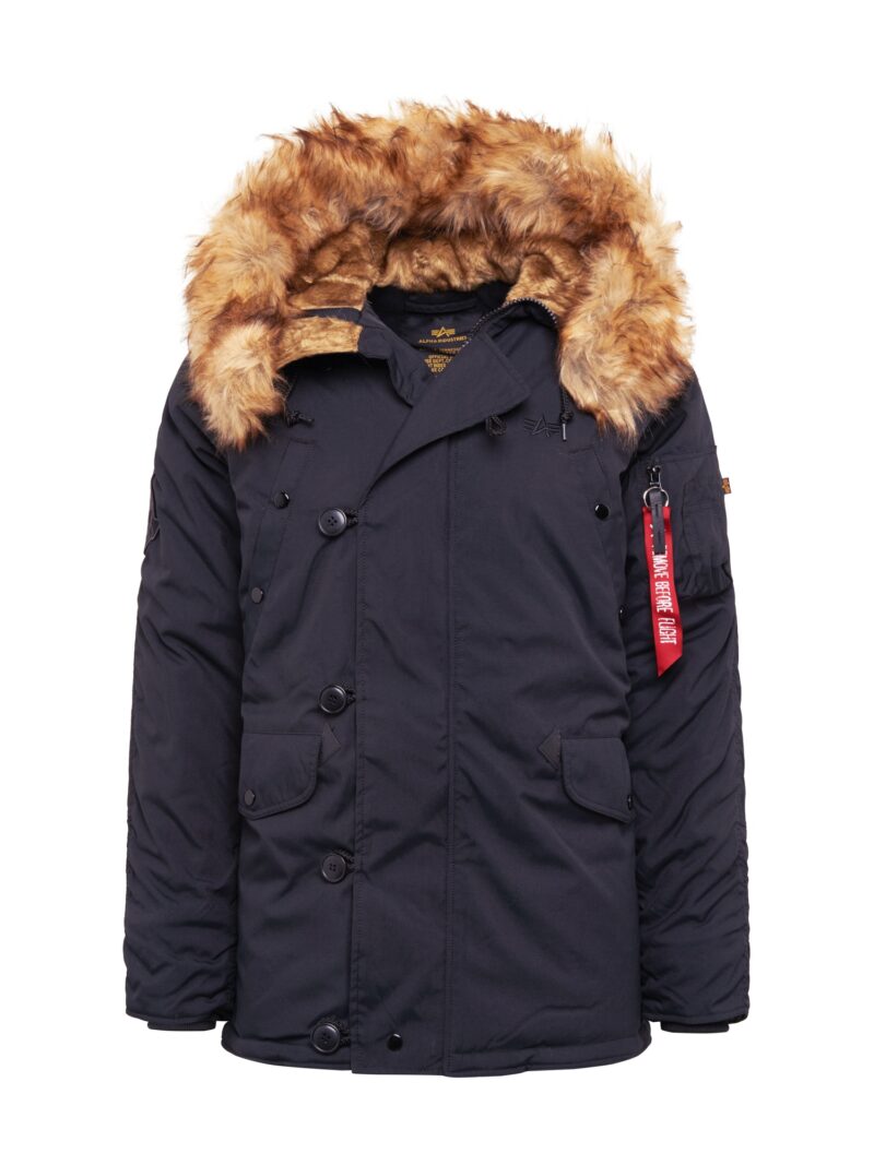 ALPHA INDUSTRIES Parka de iarnă 'Explorer'  maro amestecat / negru