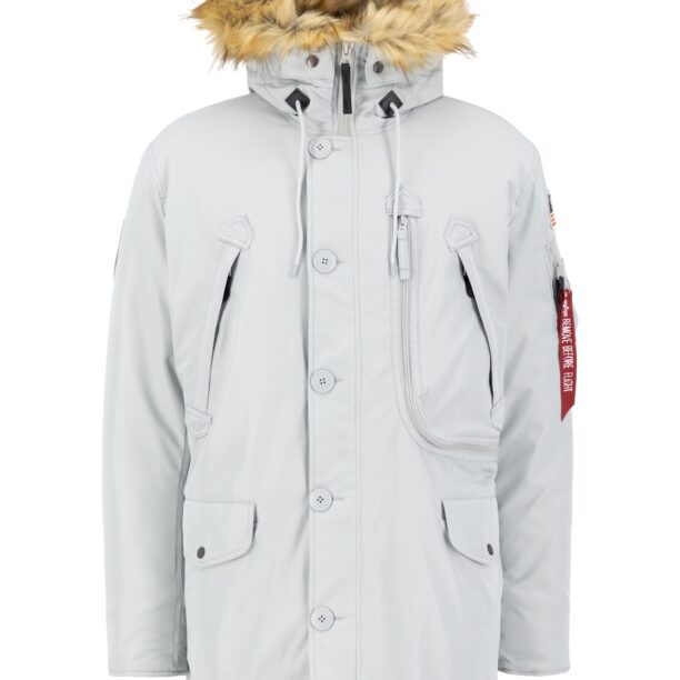 ALPHA INDUSTRIES Parka de iarnă 'Polar'  gri deschis