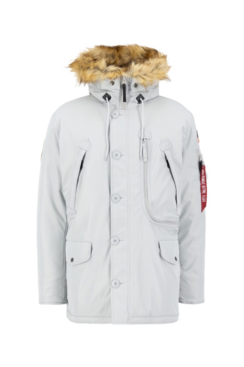 ALPHA INDUSTRIES Parka de iarnă 'Polar'  gri deschis