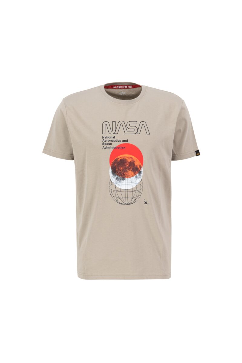 ALPHA INDUSTRIES Tricou 'NASA Orbit'  nisipiu / mai multe culori