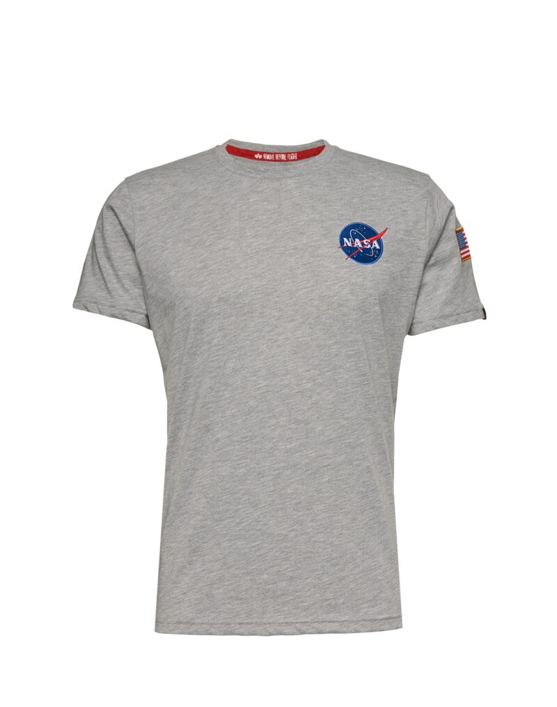 ALPHA INDUSTRIES Tricou 'Space Shuttle'  albastru / galben / gri amestecat / negru / alb