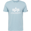 ALPHA INDUSTRIES Tricou  albastru deschis / alb