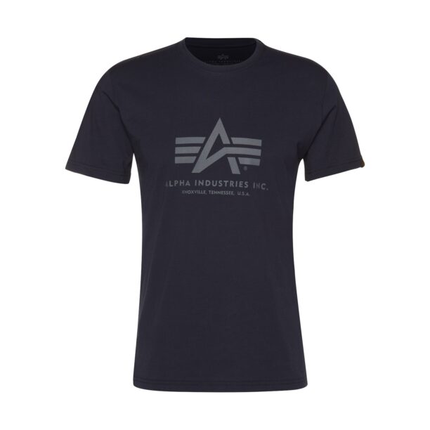 ALPHA INDUSTRIES Tricou  albastru închis / gri