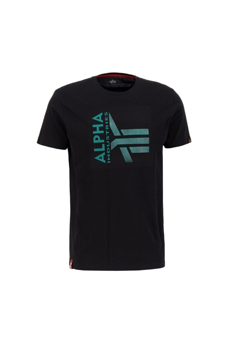 ALPHA INDUSTRIES Tricou  albastru / negru