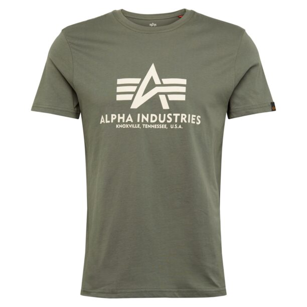 ALPHA INDUSTRIES Tricou  bej deschis / verde