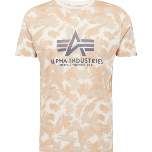 ALPHA INDUSTRIES Tricou  bej / fildeş / grej / gri închis