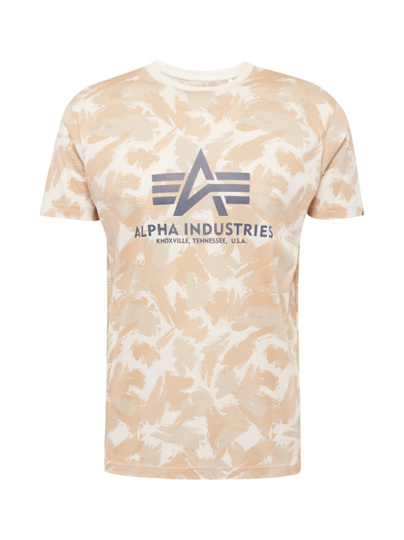 ALPHA INDUSTRIES Tricou  bej / fildeş / grej / gri închis