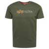 ALPHA INDUSTRIES Tricou  galben auriu / oliv / alb