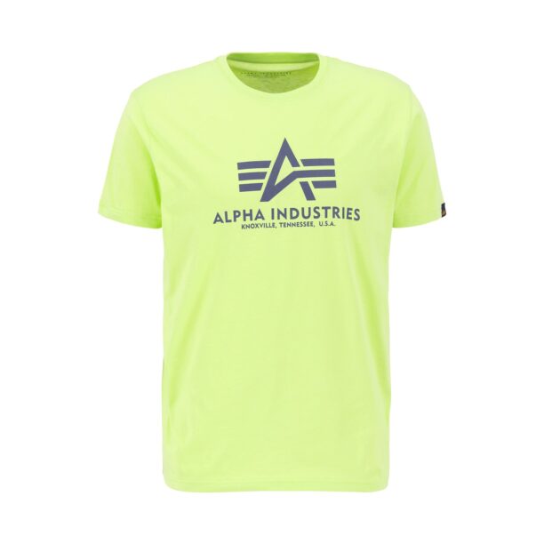 ALPHA INDUSTRIES Tricou  galben / gri / verde neon