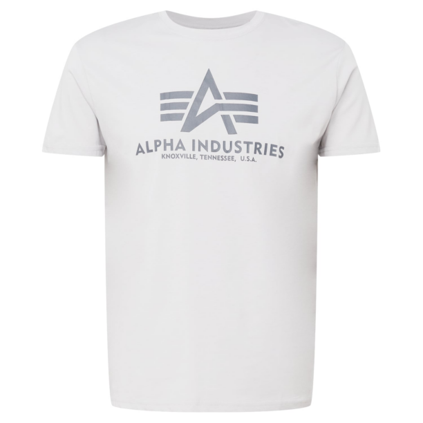 ALPHA INDUSTRIES Tricou  gri / gri deschis