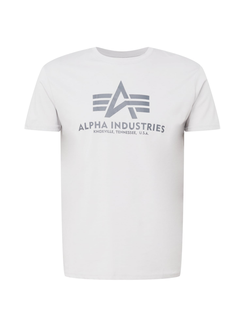 ALPHA INDUSTRIES Tricou  gri / gri deschis