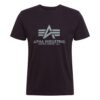 ALPHA INDUSTRIES Tricou  gri / negru