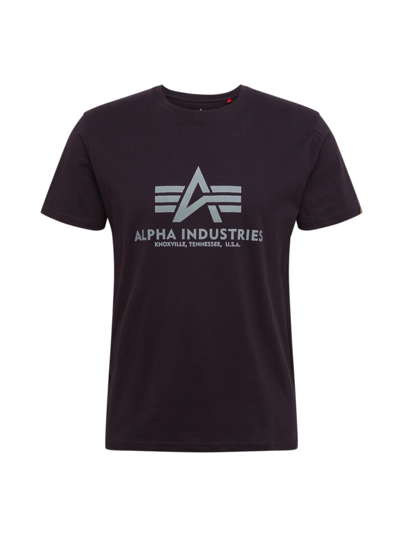 ALPHA INDUSTRIES Tricou  gri / negru