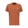 ALPHA INDUSTRIES Tricou  maro coniac / alb