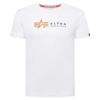 ALPHA INDUSTRIES Tricou  maro coniac / negru / alb