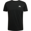 ALPHA INDUSTRIES Tricou  negru / alb