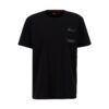 ALPHA INDUSTRIES Tricou  negru / alb