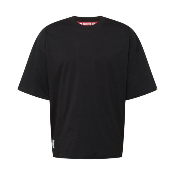 ALPHA INDUSTRIES Tricou  portocaliu deschis / negru / alb