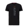 ALPHA INDUSTRIES Tricou  portocaliu / negru / alb