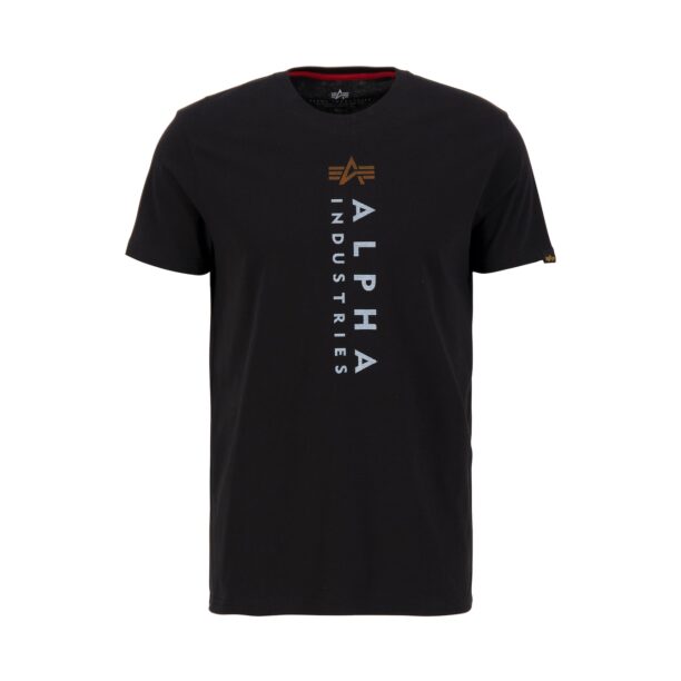 ALPHA INDUSTRIES Tricou  portocaliu / negru / alb