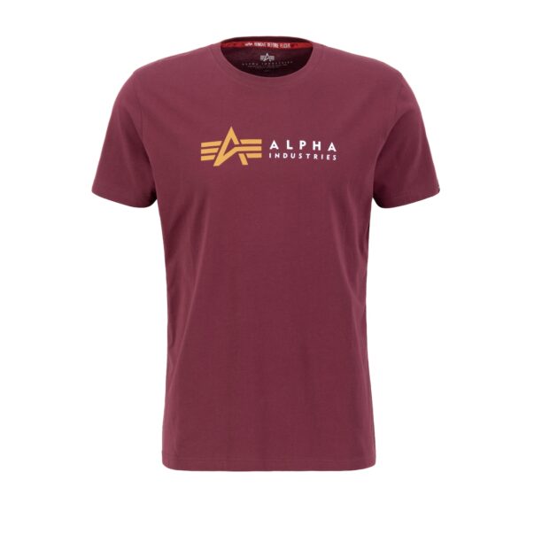 ALPHA INDUSTRIES Tricou  portocaliu neon / roșu burgundy / alb