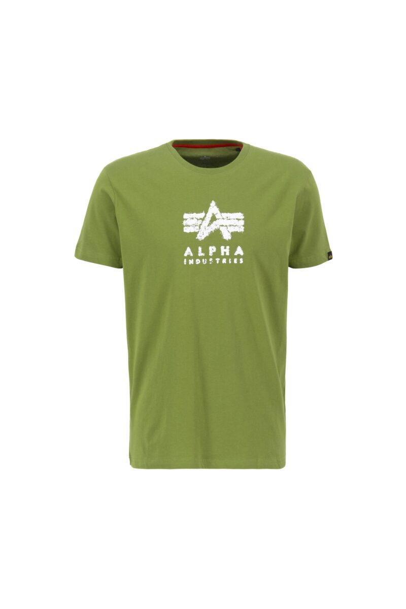 ALPHA INDUSTRIES Tricou  verde / verde kiwi / alb