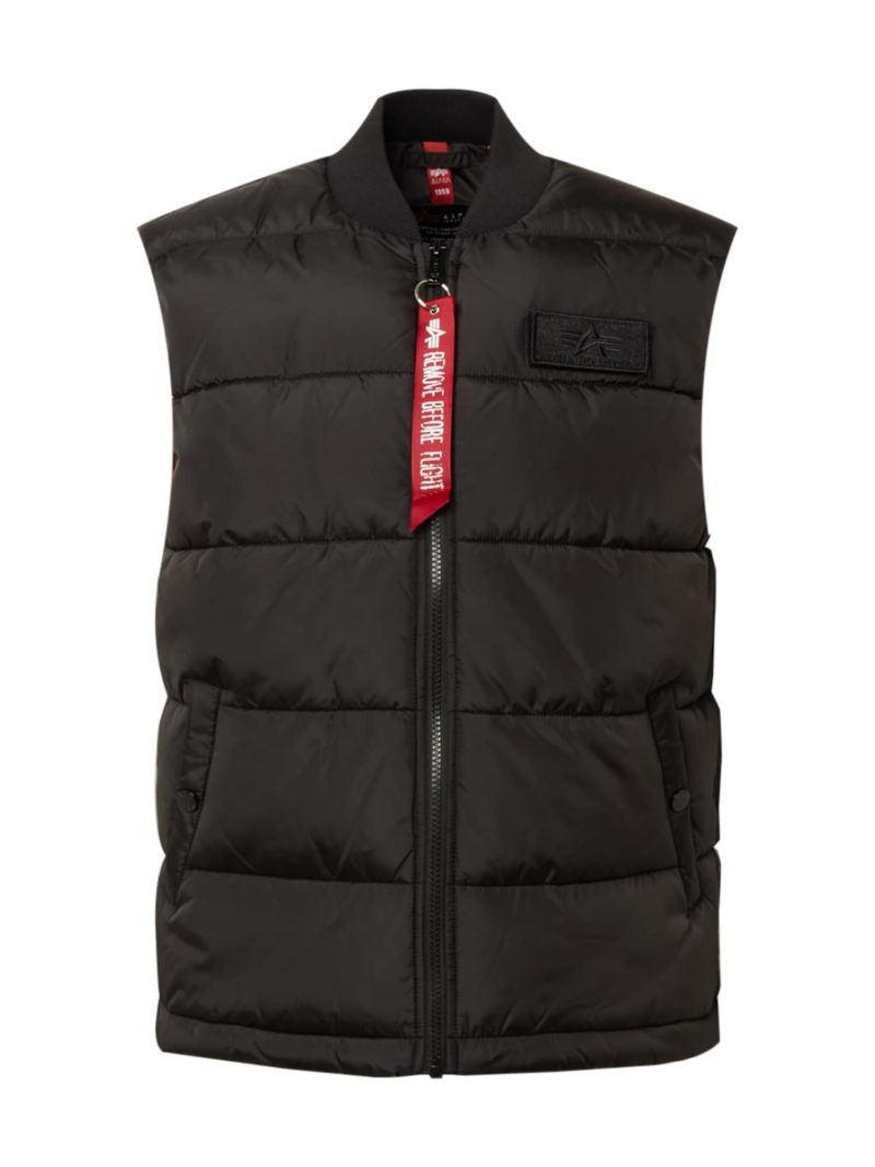 ALPHA INDUSTRIES Vestă  roșu / negru / alb