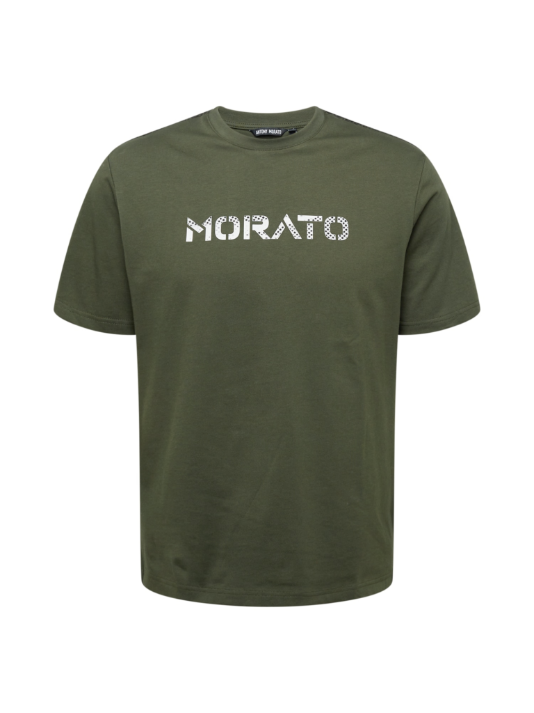 ANTONY MORATO Tricou  verde închis / alb