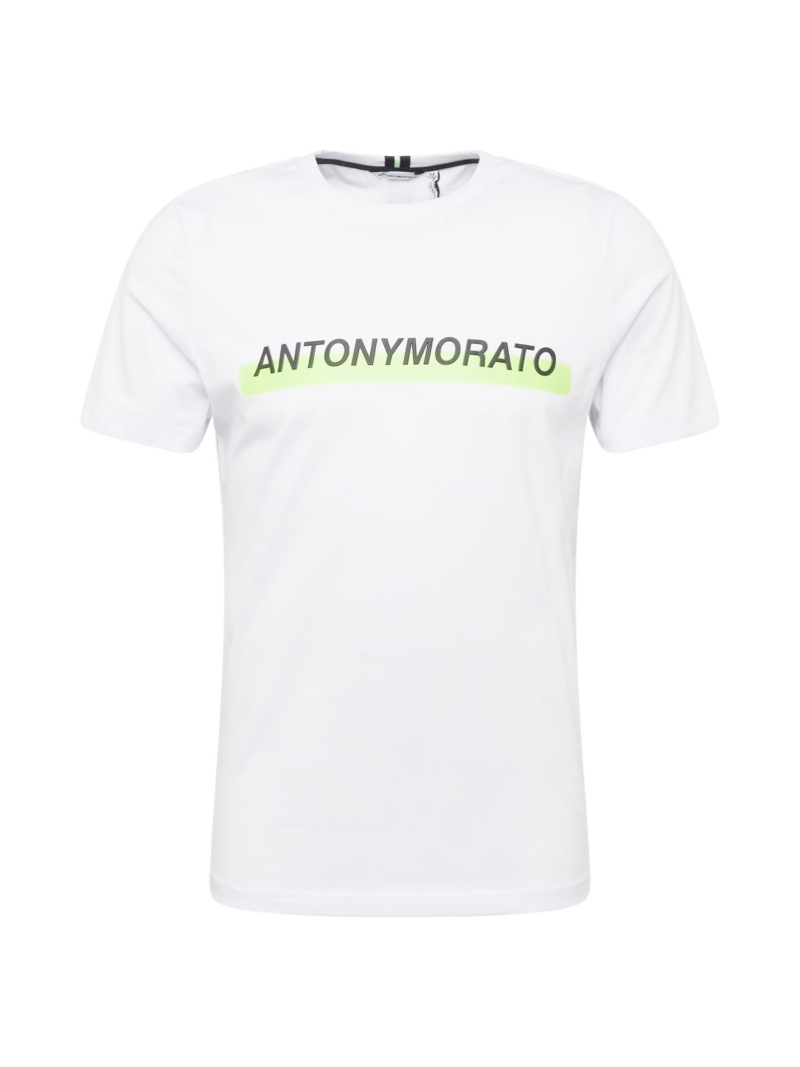 ANTONY MORATO Tricou  verde măr / negru / alb