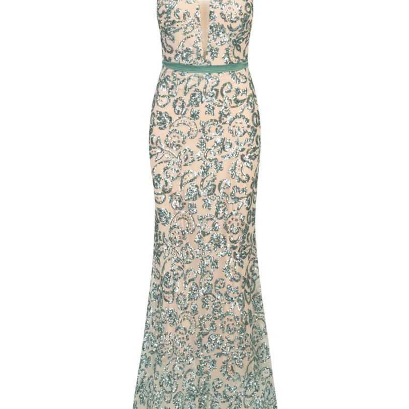 APART Rochie de seară  bej / turcoaz