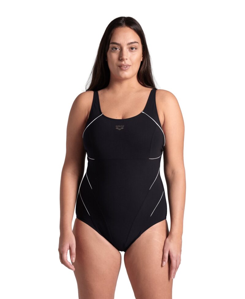 ARENA Costum de baie modelator 'SHAPEWEAR JEWEL PLUS'  negru / alb preţ