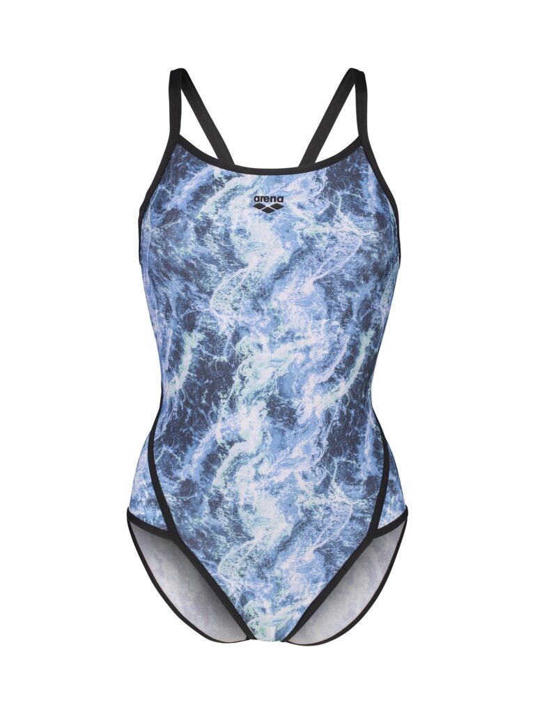 ARENA Costum de baie sport 'PACIFIC'  albastru marin / albastru aqua / albastru deschis / negru