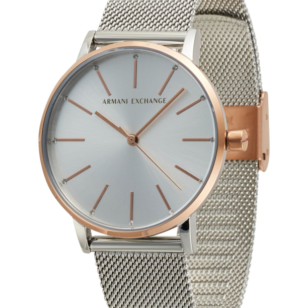 ARMANI EXCHANGE Ceas analogic  auriu / argintiu