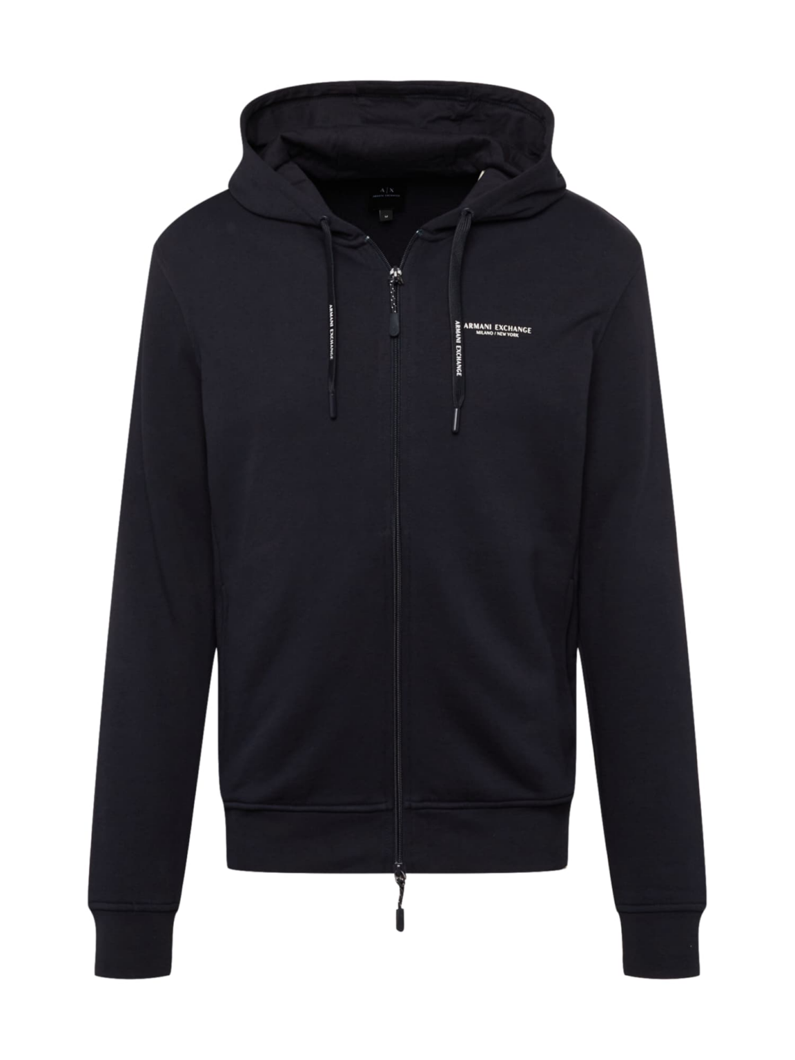 ARMANI EXCHANGE Hanorac  albastru noapte / alb