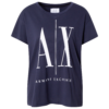 ARMANI EXCHANGE Tricou '8NYTCX'  bleumarin / alb