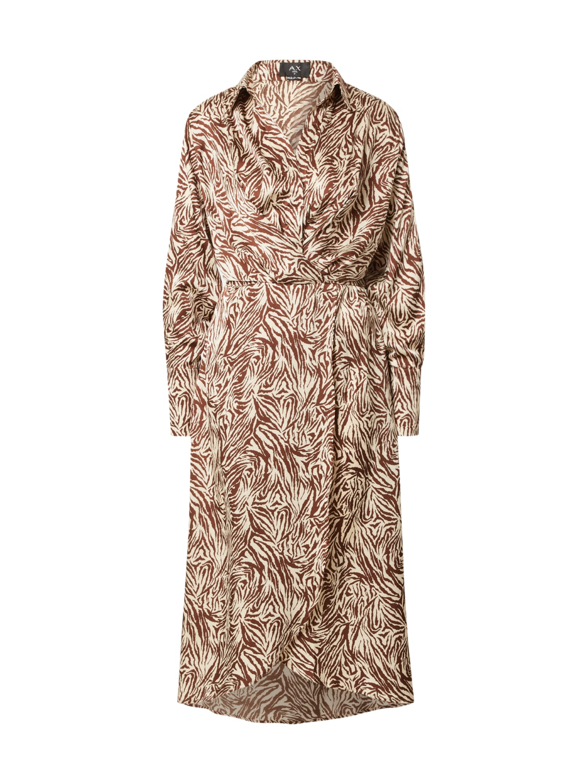 AX Paris Rochie tip bluză  bej deschis / maro