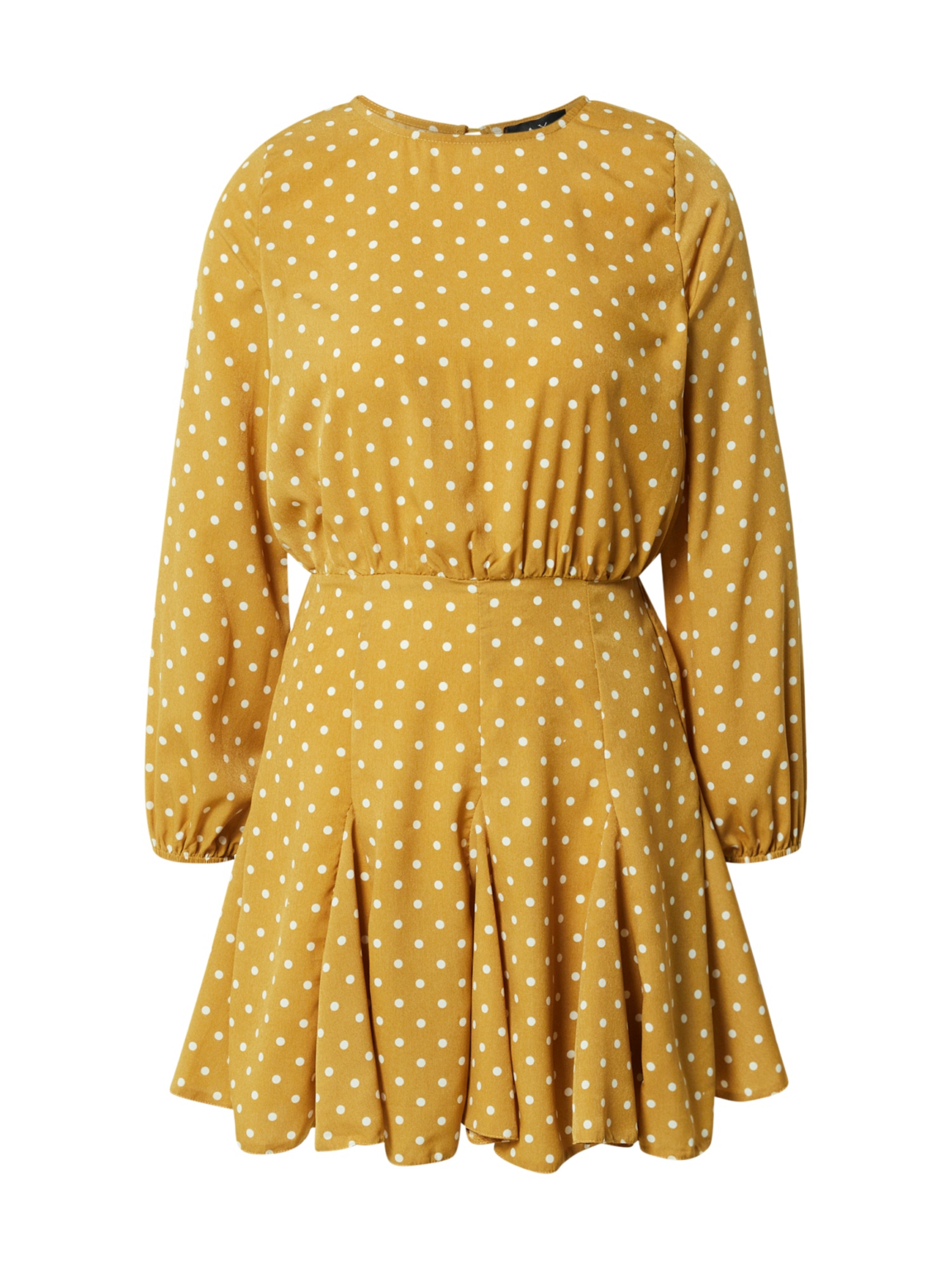 AX Paris Rochie tip bluză  galben muștar / alb