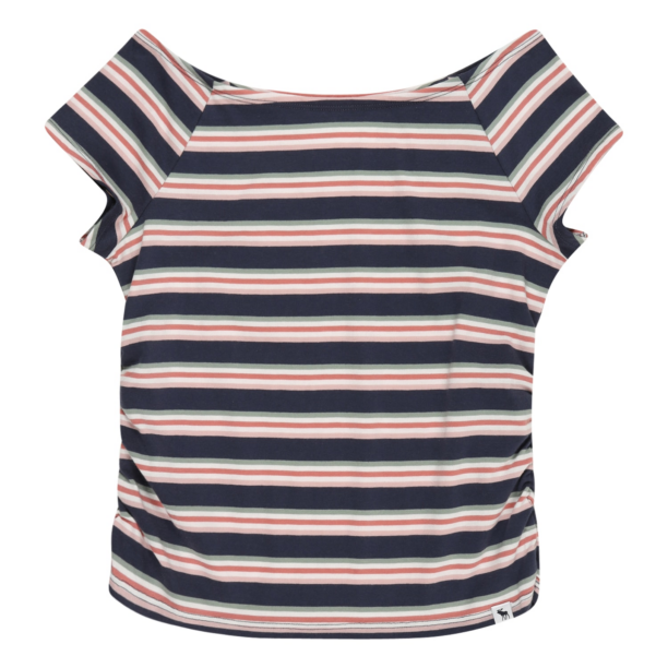 Abercrombie & Fitch Tricou  albastru noapte / verde pastel / roz / roșu pastel / alb