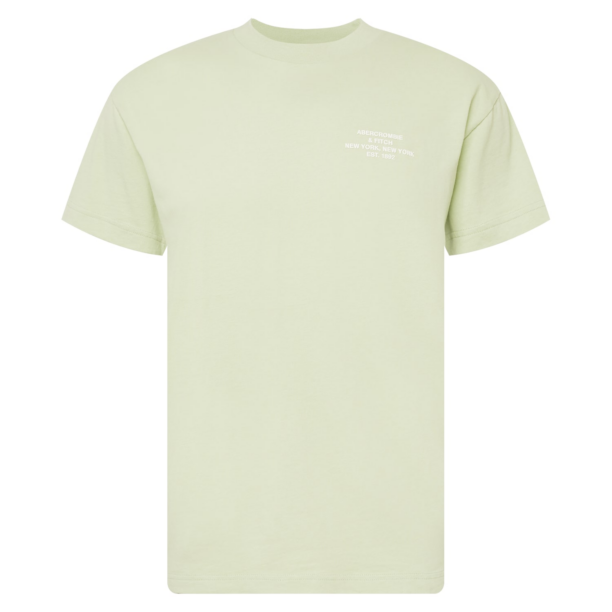 Abercrombie & Fitch Tricou  verde pastel / alb