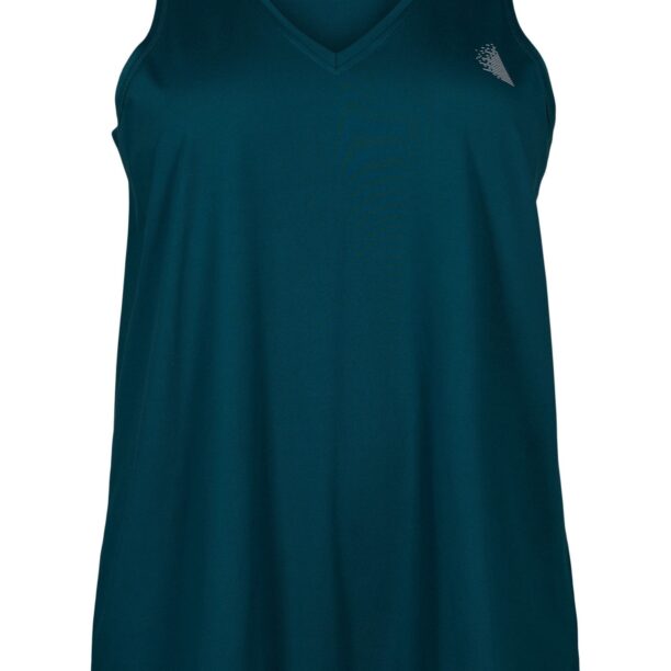 Active by Zizzi Sport top 'ABASIC'  gri deschis / verde închis