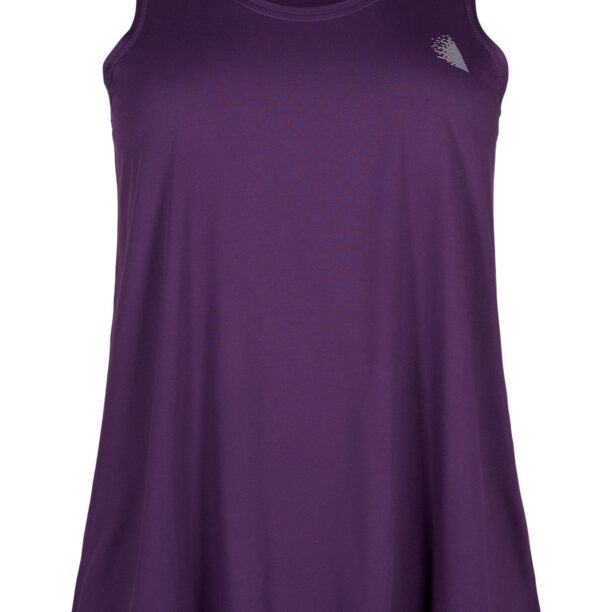 Active by Zizzi Sport top 'ABASIC'  lila / mov prună / roșu-violet / alb