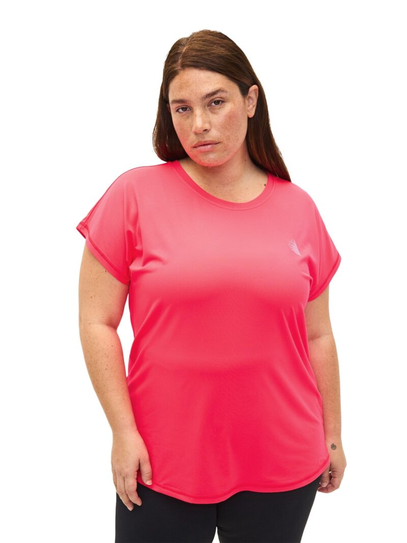 Cumpăra Active by Zizzi Tricou 'Abasic'  roz neon