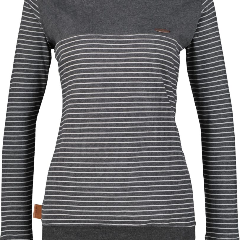 Alife and Kickin Tricou 'LeonieAK'  gri închis / alb