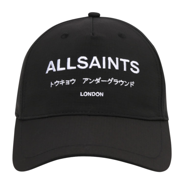 AllSaints Șapcă 'UNDERGROUND'  negru / alb