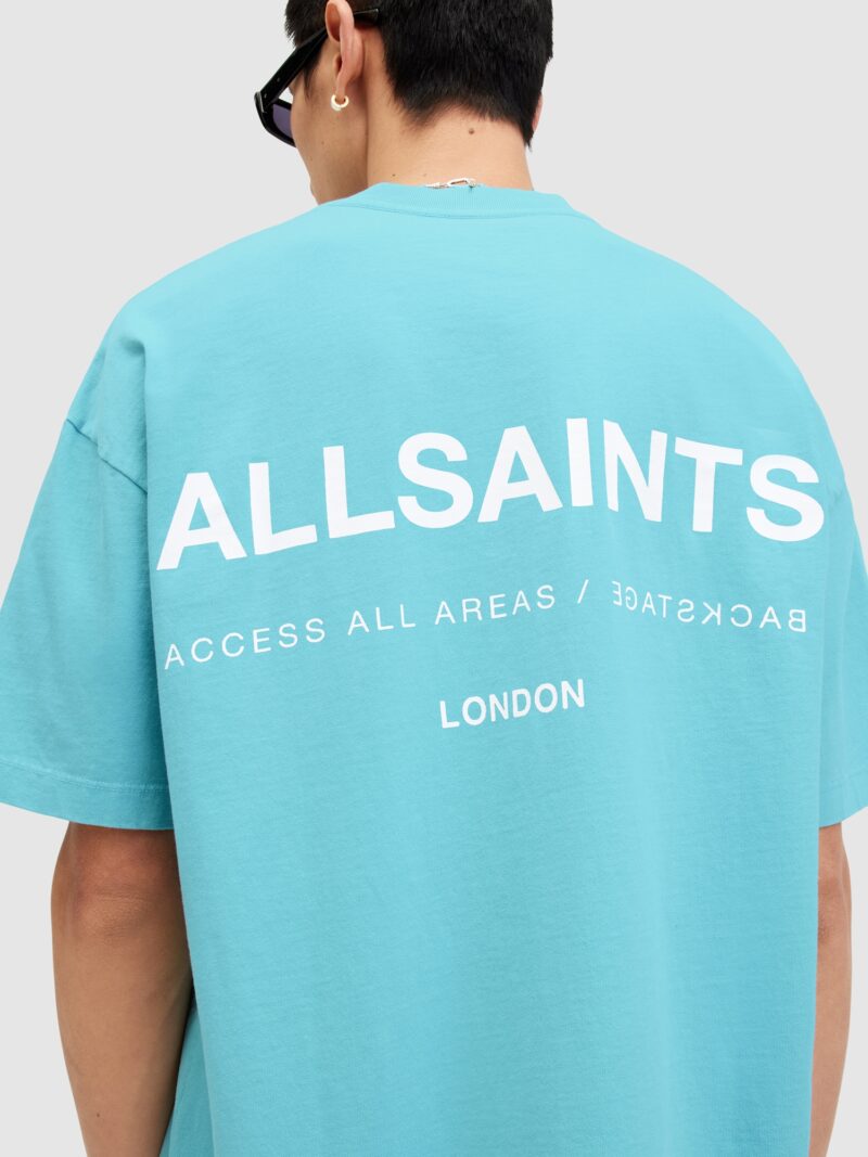 Original AllSaints Tricou 'ACCESS'  albastru deschis