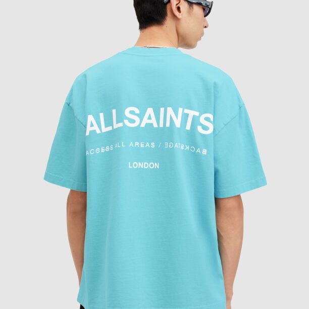 AllSaints Tricou 'ACCESS'  albastru deschis